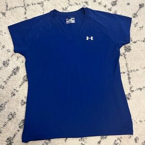 Under Armour Blue V-Neck T-Shirt